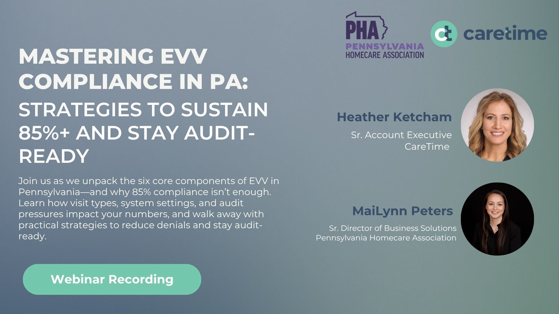 CareTime + PHA Webinar June 2025