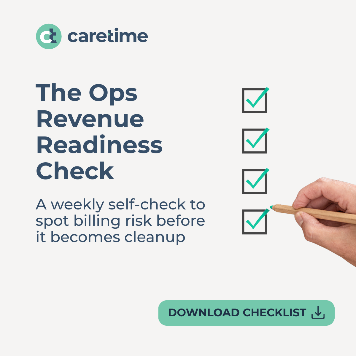 CareTime - Ops Revenue Readiness Checklist - Social