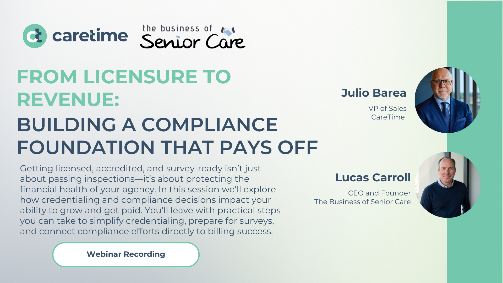 CareTime - Q4-2025 - The Business of Senior Care Webinar Promo web recording